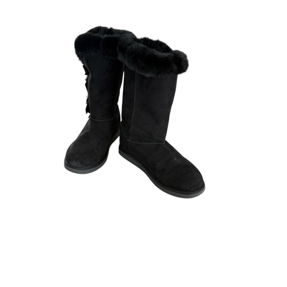 Juicy Couture J Kaylin Cozy Faux Fur Pull On Boots Size 8.5